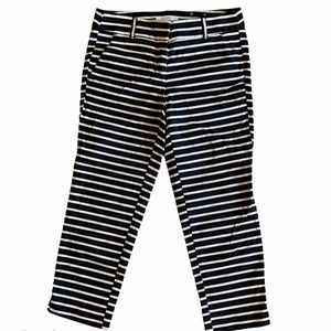 Loft Marisa Riviera Striped Crop Pants